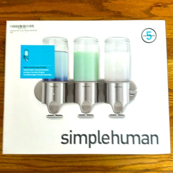 simplehuman Bath Nwt Simplehuman Triple Wall Mounted Dispensers